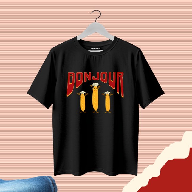 französisches Baguette T-Shirt (Von Creator hochgeladen)