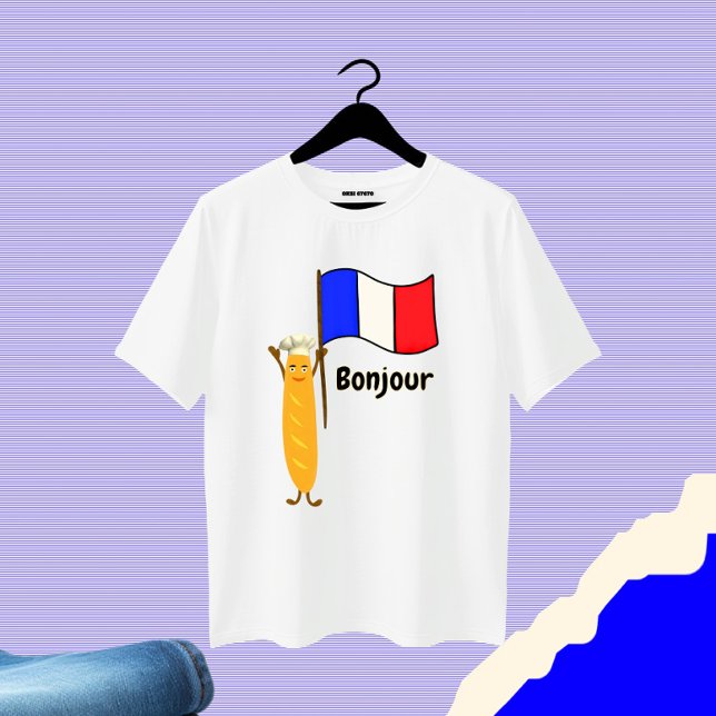 französisches Baguette T-Shirt (Von Creator hochgeladen)