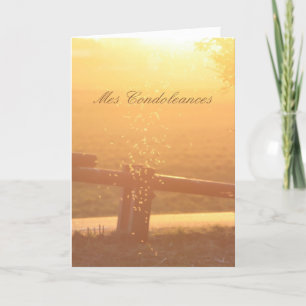 Französisches Beileid Sunlight Moskito Karte