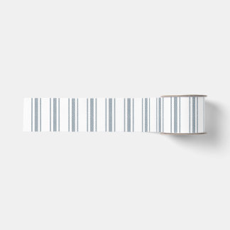 Französisches Blau Ticking Stripe Ripsband