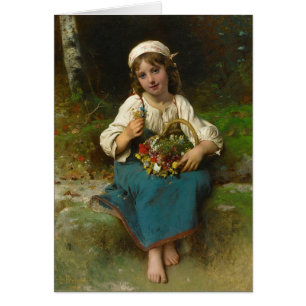 Französisches Blumen-Mädchen