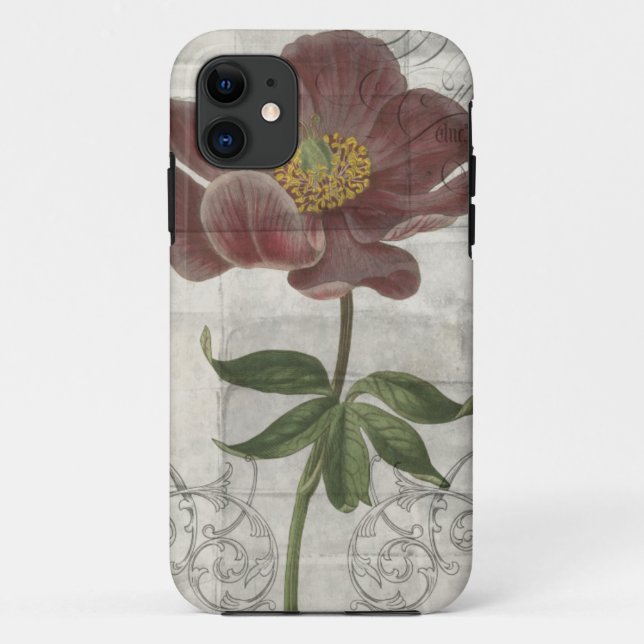 Französisches Blumeni Case-Mate iPhone Hülle (Rückseite)
