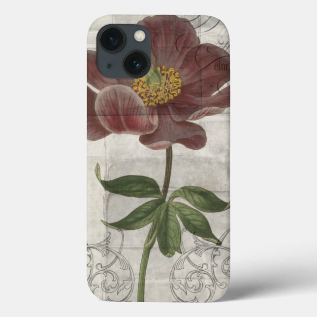 Französisches Blumeni Case-Mate iPhone Hülle (Rückseite)