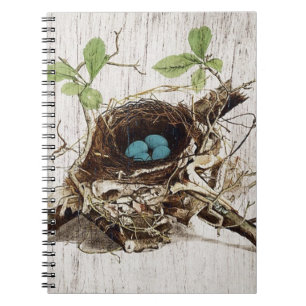 französisches botanisches des Vintagen Notizblock