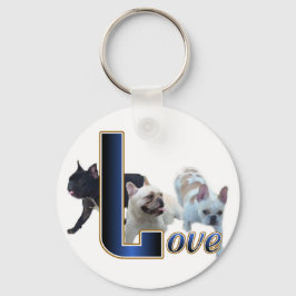 Französisches Bulldog-Geschenk Schlüsselanhänger