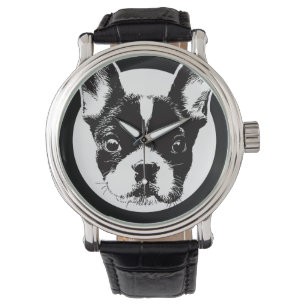 Französisches Bulldog-Hundegefecht Armbanduhr