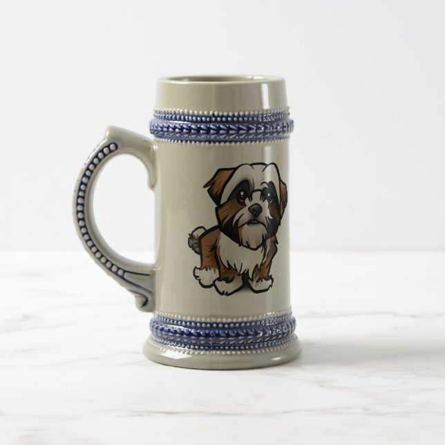 Französisches Bulldogge-Design auf 22 oz Tasse (Links)