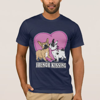 Französisches (Bulldogge) Küssen T-Shirt
