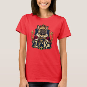 Französisches Bulldoggen-Königliches Hundedesign T-Shirt