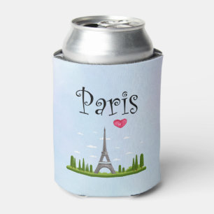 Französisches Design - Eiffelturm in Paris Dosenkühler