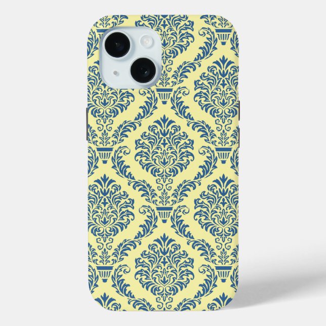 Französisches Empire Damask Muster #6 Case-Mate iPhone Hülle (Rückseite)