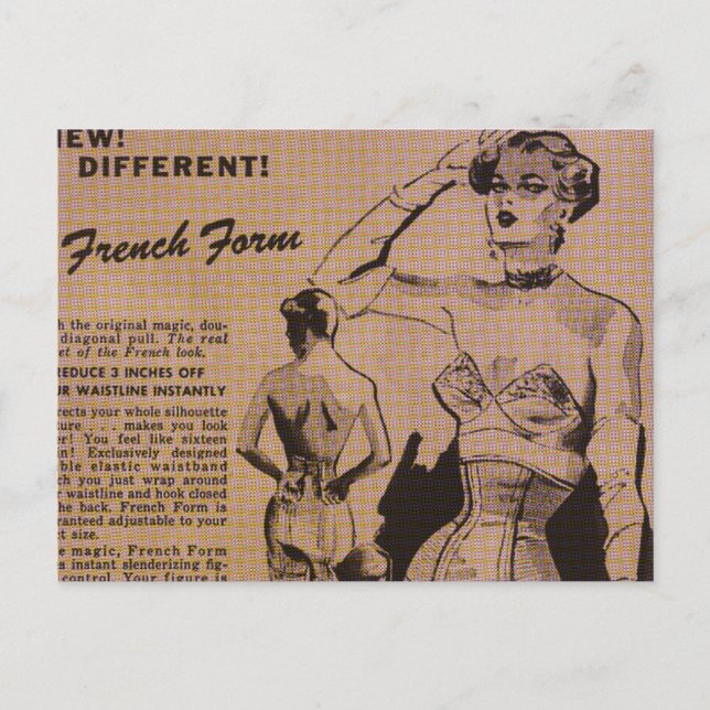 Französisches Formular Postkarte (Vorderseite)