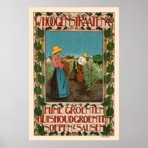 Französisches Gemüseposter Poster