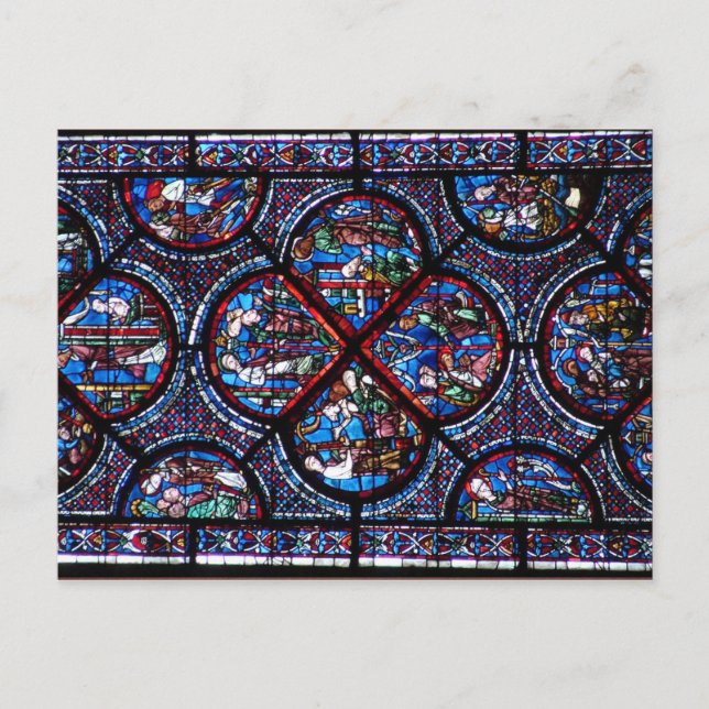 französisches Hartglas Postkarte (Vorderseite)