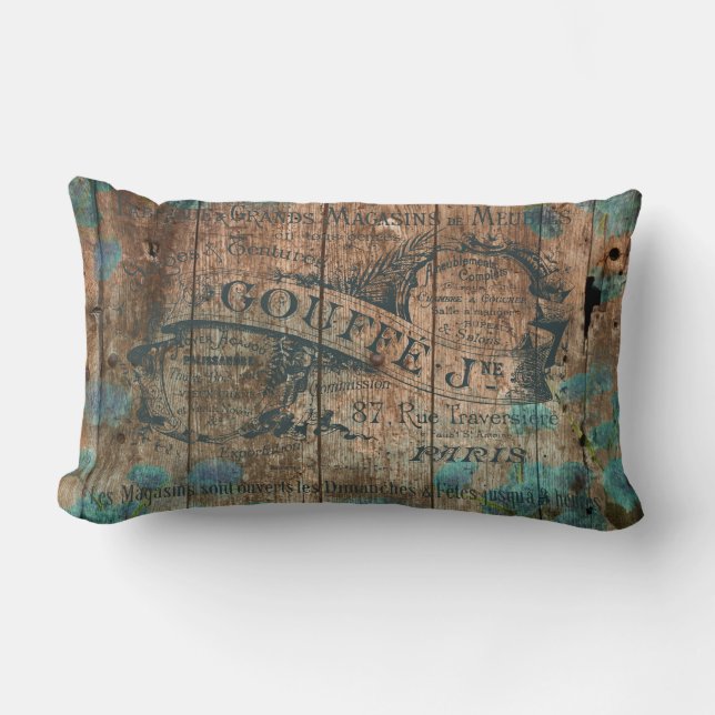 Französisches historisches des Vintagen Lendenkissen (Vorderseite)