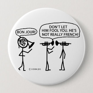 Französisches Horn Button