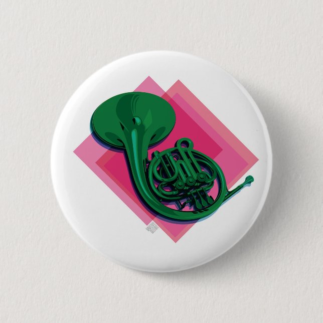 Französisches Horn Button (Vorderseite)