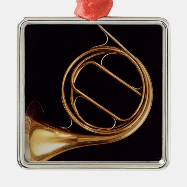 Französisches Horn, durch Marcel Auguste Raoux Ornament Aus Metall (Vorne)