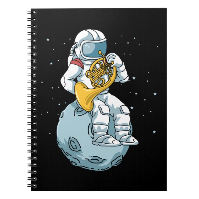 Französisches Horn Geschenke Männer Blasmusik Fran Notizblock (Vorderseite)