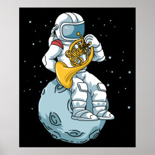 Französisches Horn Geschenke Männer Blasmusik Fran Poster