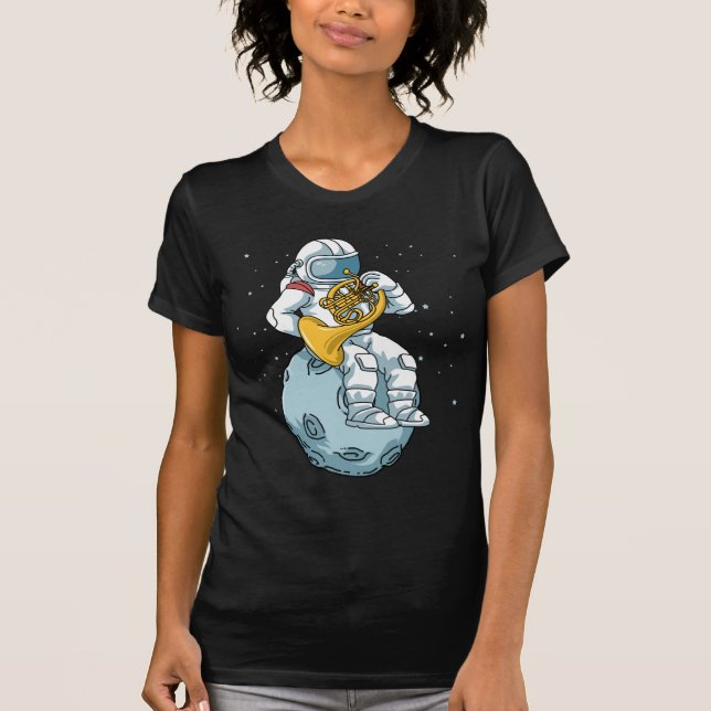 Französisches Horn Geschenke Männer Blasmusik Fran T-Shirt (Vorderseite)