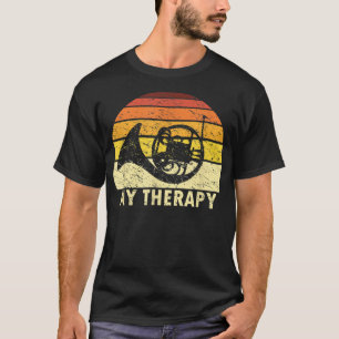 Französisches Horn ist meine Therapie Französisch T-Shirt