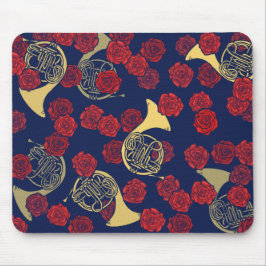 Französisches Horn Mousepad