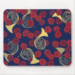 Französisches Horn Mousepad