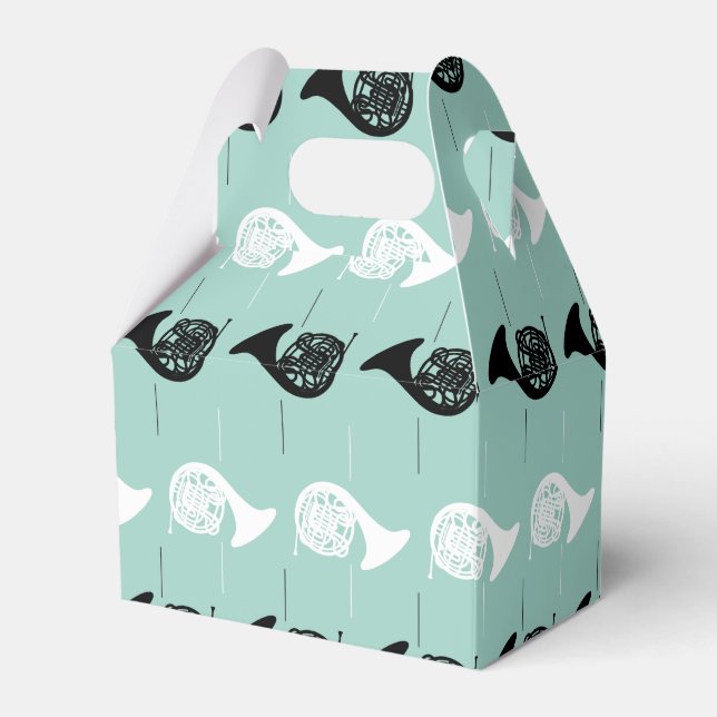 Französisches Horn Muster Geschenkschachtel (Vorderseite)