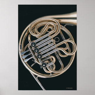 Französisches Horn Poster