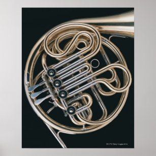 Französisches Horn Poster