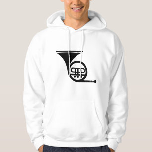Französisches Horn - Schwarz Hoodie