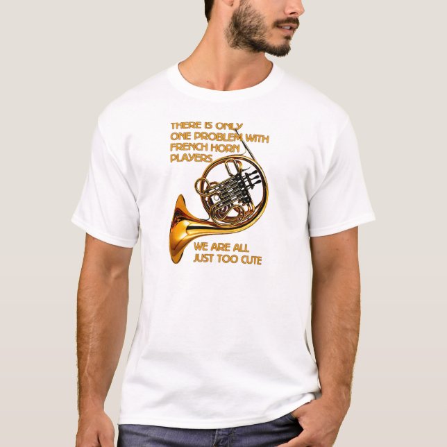 Französisches Horn-Süsse T-Shirt (Vorderseite)