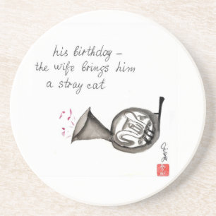 Französisches Horn-Untersetzer Getränkeuntersetzer