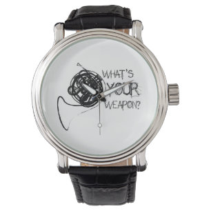 Französisches Horn-Waffe Armbanduhr