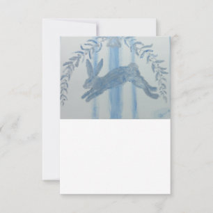 Französisches Kaninchen Dankeskarte