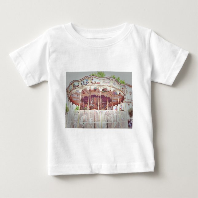 französisches Karussell Baby T-shirt (Vorderseite)