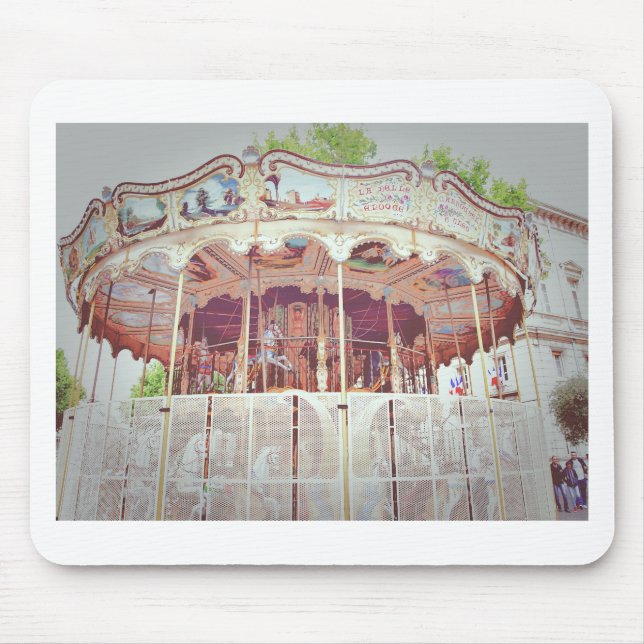 französisches Karussell Mousepad (Vorne)