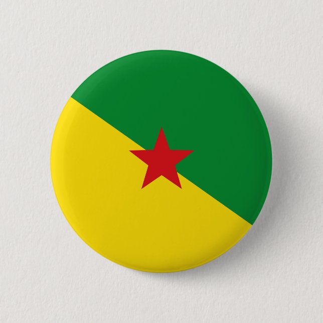 Französisches Kennzeichen der guineischen Landesma Button (Vorderseite)