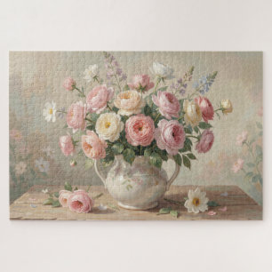 Französisches Land Blumenpuzzle Puzzle