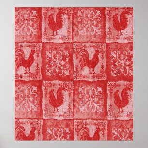 Französisches Land Grannies Küche Tischtennis Prin Poster