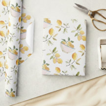 Französisches Land-Limonen-Muster-Geschenkpapier