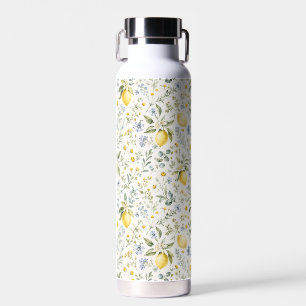 Französisches Land-Limonen- und Wildblumenmuster Trinkflasche