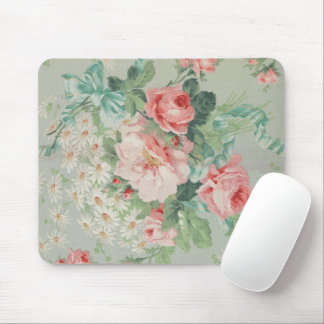 Französisches Land Vintag Antike Rose Cabbage Mousepad