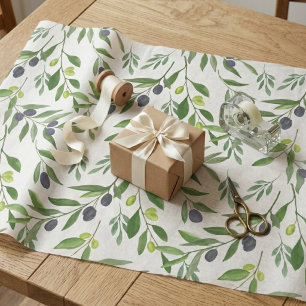 Französisches Landhaus-Olivenmuster  Geschenkpapier