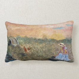 Französisches Landschafts-Rückenstütze-Kissen Lendenkissen