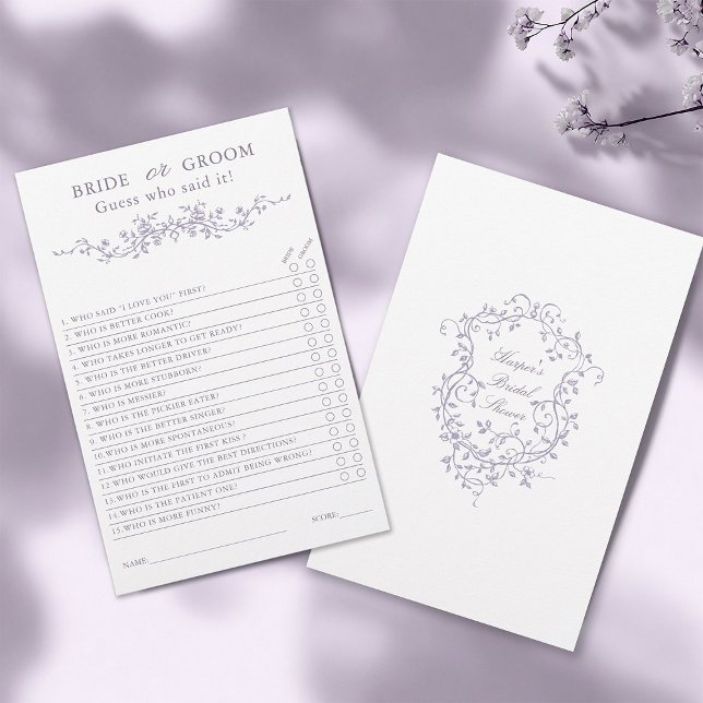 Französisches Lavendel 'Braut oder Bräutigam' Hoch (Front & Back)