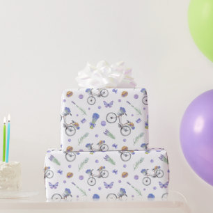 Französisches Lavendel-Muster Geschenkpapier