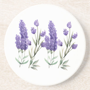 Französisches Lavendel-Muster Getränkeuntersetzer