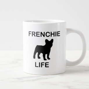 französisches Leben mit Silhouette Jumbo-Tasse